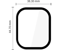 HIBRIDINIS STIKLAS Tech-Protect GLASS FLEX+ 2-PACK XIAOMI REDMI WATCH 6 Juodas