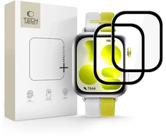 Hibridinis stiklas Tech-Protect Glass FLEX+ 2-PACK HUAWEI WATCH FIT 5 Juodas