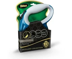 HILTON Smart dog L (30kg) - retractable pavadėlis - navy-pilkas - 5 m