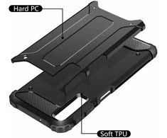 Dėklas Huawei Armor case Hua P Smart 2021 juodas