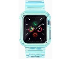 Dėklas Hurtel Apyrankė su laikrodžio apsauga Apple Watch 6 40mm / Watch 5 40mm / Watch 4 40mm / Watch SE 40mm mėlynos spalvos