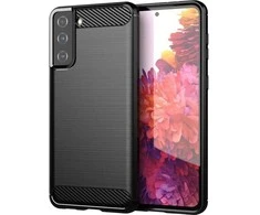 Hurtel Carbon dėklas Flexible Cover TPU Samsung Galaxy S21+ 5G (S21 Plus 5G) dėklas telefonui juodos spalvos