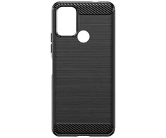 Hurtel Carbon silikoninis dėklas skirtas Nokia C22 – juodos spalvos