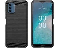 Hurtel Carbon Silikoninis Nokia C300 – dėklas telefonui juodos spalvos