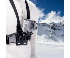 Hurtel Chest Mount – Chest Harness for GoPro SJCAM Sports Cameras – Juodas