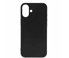 Hurtel Dėklas Liquid Silicone Dėklas suderinamas su MagSafe skirtas Samsung Galaxy A17 – juodos spalvos