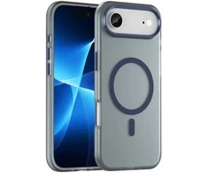 Hurtel Dėklas Magnetic Abrasive skirtas Apple iPhone 17 Air suderinamas su MagSafe – mėlynos spalvos
