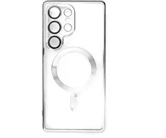 Hurtel Electroplated dėklas su MagSafe galvanized skirtas iPhone 16e – sidabrinis