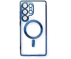 Hurtel Electroplated dėklas su MagSafe skirtas iPhone 16e – Mėlyna