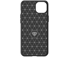 Hurtel Flexible carbon pattern case Apple iPhone 15 Plus Carbon dėklas – dėklas telefonui juodos spalvos