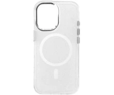 Hurtel Glitter dėklas su MagSafe skirtas Samsung Galaxy A16 5G – Baltas