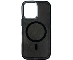 Hurtel Glitter dėklas su MagSafe skirtas Samsung Galaxy S25 Edge – juodos spalvos