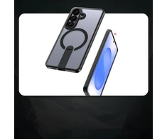 Hurtel Hybrid Armor X dėklas skirtas Samsung Galaxy A57 with Stand, suderinamas su MagSafe – juodos spalvos