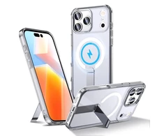 Hurtel Hybrid Armor X dėklas skirtas Samsung Galaxy S26 Ultra with Stand, Compatible with MagSafe – skaidrus