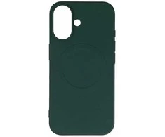 Hurtel Liquid Silikoninis dėklas su MagSafe skirtas Apple iPhone 16e – žalios spalvos