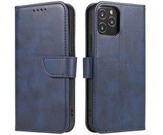 Hurtel Magnet elegant with a flap and su stoveliu Samsung Galaxy A73 dėklas telefonui mėlynos spalvos