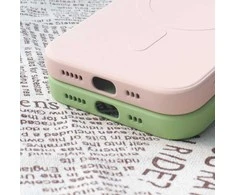 Hurtel MagSafe Compatible silikoninis Apple iPhone 15 Pro Max silikoninis - dėklas telefonui mėlynos spalvos
