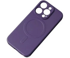 Hurtel Samsung Galaxy A36 5G Silikoninis dėklas su MagSafe – violetinės spalvos