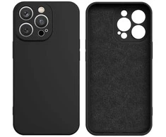 Hurtel Silicone dėklas skirtas Samsung Galaxy A56 5G – juodos spalvos