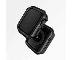 Hurtel Soft Strong Watch dėklas skirtas Apple Watch 45 mm (Series 7/8/9) – juodos spalvos