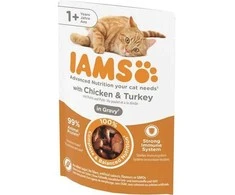 Iams Delight konservai katėms su vištiena ir kalakutiena, 85 g