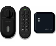„Igloohome“ modifikuojama spyna + klaviatūra + „Wi-Fi“ tiltas (komplektas)