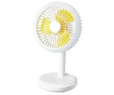 Įkraunamas stalinis ventiliatorius DP 7632, su LED lempute