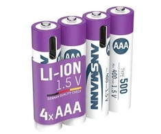 Įkraunami elementai ANSMANN AAA, 400 mAh, 1,5V, 4 vnt.