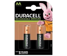 Įkraunami elementai DURACELL AA, 2500 mAh, 2 vnt.