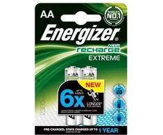 Įkraunami elementai ENERGIZER AA, 2300 mAh, 2 vnt.