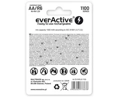 Įkraunamos baterijos everActive Ni-MH R6 AA 1100 mAh Infinity Line – 4 vnt.