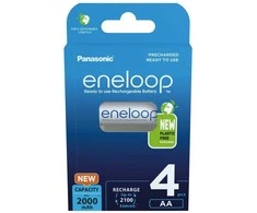 Įkraunamos baterijos PANASONIC ENELOOP AA 2000 mAh 4 vnt (BK-3MCDE/4CP)