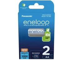Įkraunamos baterijos PANASONIC ENELOOP AA 2000 mAh 2 vnt (BK-3MCDE/2CP)