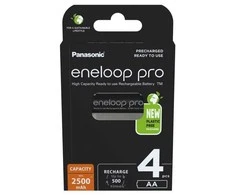 Įkraunamos baterijos PANASONIC ENELOOP PRO AA 2500 mAh 4 vnt (BK-3HCDE/4CP)