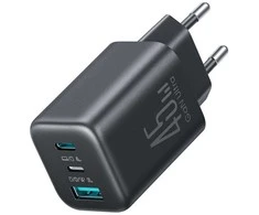 Įkroviklis jungiama į tinklą Joyroom JR-TO1 GaN 45 USB-C Lightning USB-A – juoda