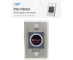 Įleidžiamas praėjimo jungiklis PNI PB103, bekontaktis, NO/NC/COM, 12V/24V DC, būsenos LED, metalinis, 5 laidai