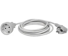 Ilgiklis 1 lizdo 10m su įžeminimu 3x1.5 mm² baltas EMOS