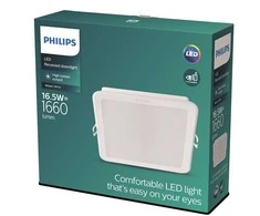 Įmontuojamas šviestuvas Philips MESON, 16.5W, 3000°K, LED