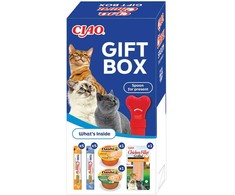 Inaba Ciao dovanų dėžutė,10xChuru, 2xDashi Delights, 1xvištienos file + skanėstų šaukštas