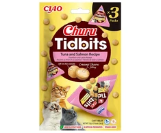 Inaba Churu Tidbits skanėstai katėms su tunu ir lašiša, 36g 3 vnt