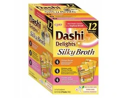 Inaba Ciao INABA Dashi Delights Silky Broth vištiena and lašiša mix – šlapias kačių maistas – 12x40g