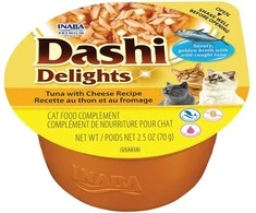 Inaba Ciao INABA Dashi Delights Tuna with cheese recipe – šlapias kačių maistas – 70g