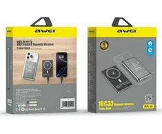 Induction powerbank Awei PA-31 10000mAh MagSafe pilkos spalvos