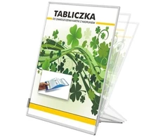 Informacinis laikiklis L formos Panta Plast, A4, vertikalus, kieto plastiko