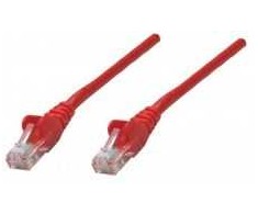 Intellinet UTP LAN kabelis, patch, 0.25m, raudonos spalvos, 2xRJ45, 737326