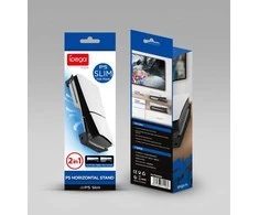 iPega P5S008 horizontalus stovas su USB HUB, skirtas PS5 Slim Juodas