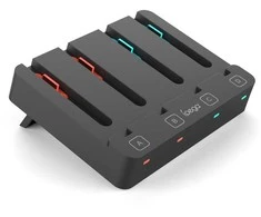 iPega SW2081 Charger Dock for JoyCon Controllers Nintendo Switch 1/2 Juodas