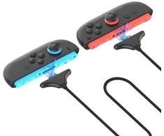 „iPega SW2119A“ įkrovimo laidas (3 m, 2 vnt.), skirtas „JoyCon“ valdikliui „Nintendo Switch 2“, raudonas/mėlynas