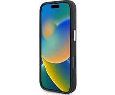 IPHONE 16 PRO Mercedes Silikoninis Vertical Tonal Stripes MagSafe (MEHMP16L23SUVSK) dėklas telefonui juodos spalvos
