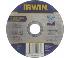 IRWIN PJOVIMO DISKAS NERŪDIJANČIAM PLIENUI PLOKŠČIAS 125mm x 1,0mm x 22,23mm